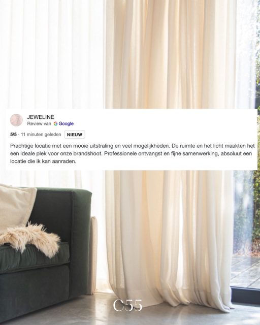 Gisteren was Eline van @jeweline.be hier voor een brandshoot met haar fotograaf. 📸
 Zo fijn om deze feedback te ontvangen, want dat is precies waarom ik verliefd werd op onze vergaderruimte / daglichtruimte.

De eerste keer dat ik hier binnenwandelde zag ik vooral heel veel daglicht. En veel hoekjes die inzetbaar zijn tijdens photoshoots. 

Wat Eline terugkoppelde? Precies hetzelfde gevoel: “Prachtige locatie met een mooie uitstraling en veel mogelijkheden. De ruimte en het licht maakten het een ideale plek voor onze brandshoot. Professionele ontvangst en fijne samenwerking.”

Zo blij dat ik onze lichtrijke ruimte ook met andere ondernemers en fotografen kan delen. 🫶 En ik kijk al uit naar de foto’s! 🤩

#concept55 #keerbergen #vergaderruimte  #photoshootruimte #daglichtruimte
